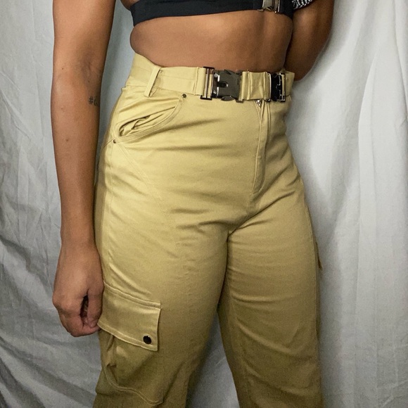 Oh Polly High Waisted Belted Cargo 
